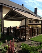 Ограждения ДПК Holzhof (перила) для террас балконов лестниц